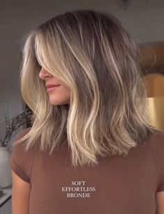 Short Length Balayage, Balayage On Fine Hair, Cool Blonde Medium Length Hair, Half Blonde Balayage, Top Layer Highlights, Highlights Long Bob, Full Balayage Short Hair, Lived In Blonde Long Hair, Blonde Balayage Medium Length Hair