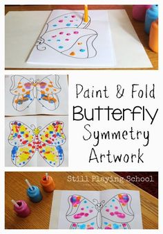 Straw Painting, Butterflies Activities