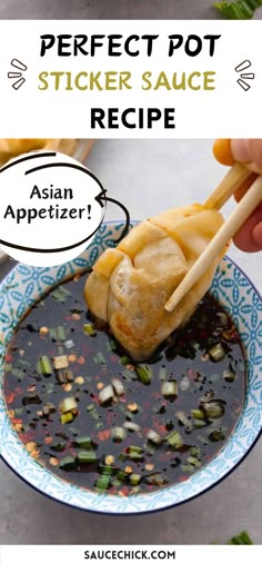 Pot Sticker Sauce Recipe Gluten Free Asian Sauce, Pot Sticker Sauce Recipe, Best Dumpling Sauce, Sesame Sauce Recipe