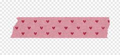 a piece of pink paper with red hearts on it, as well as the shape of a