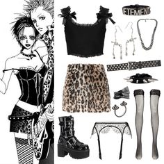 Nana Clothes, Nana Osaki, Anime Inspired Outfits, Alternative Outfits, Really Cute Outfits, Cosplay Outfits, Looks Style, Lookbook Outfits, Anime Outfits