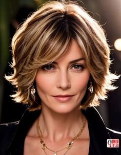 Bobs With Layers, Feminine Short Hair, Feathered Layers, 60 Hairstyles, Layered Bob Haircuts, Bob Hairstyles For Thick, Hairstyles For Women Over 50