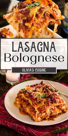 lasagna bologinese is an easy and delicious dinner that's ready in under 30 minutes