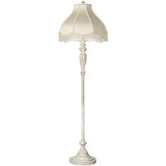 a white floor lamp on a white background