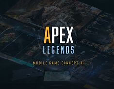 the apexx logo on top of an image of a game concept uip for mobile games