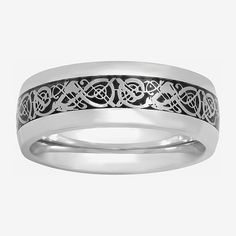 Intricate metalwork carves a dragon pattern into this bold and statement-making stainless steel men's wedding band in yellow and white stainless steel.Jewelry photos are enlarged to show detail.Ring Style: Bands, Wedding BandsFeatures: Quick ShipMetal Color: WhiteBand Width: 8mmCare: Wipe CleanMetal: Stainless SteelCountry of Origin: Imported Viking Wedding Ring, Dragon Wedding, Viking Dragon, King Ring, Viking Wedding, Celtic Dragon, Dragon King, Rings Bands, Celtic Rings