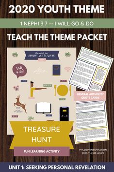 a poster with the words teach the theme pack and an image of a book on it