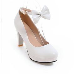 Heels:Approx 9cm Platform:Approx 2cm Upper Material:Pu Leather Outsole:Rubber If your foot is a little wide and fat, we suggest you choose 1 size larger, pls measure your foot length and choose a correct size. Thank you! Size Chart: Euro/CN 34 = foot length 21.5-22cm (Foot width=8-8.5cm) Euro/CN 35 = foot length 22-22.5cm (Foot width=8.5cm) Euro/CN 36 = foot length 22.5-23cm (Foot width=8.5-9cm Euro/CN 37 = foot length 23-23.5cm (Foot width=9cm) Euro/CN 38 = foot length 23.5-24m (Foot width=9-9.5cm) Euro/CN 39 = foot length 24-24.5cm (Foot width=9.5cm) Euro/CN 40 = foot length 24.5-25cm (Foot width=9.5-10cm) Euro/CN 41 = foot length 25-25.5cm (Foot width=10cm) Euro/CN 42 = foot length 25.5-26cm (Foot width=10-10.5cm) Euro/CN 43 = foot length 26-26.5cm (Foot width=10.5cm) Euro/CN 44 = foot Pink Black Office, Chunky Pumps, Strap High Heels, Heels Strappy, Balenciaga Fashion, White Wedding Shoes, Black Office, Butterfly Knot, Pink Pumps