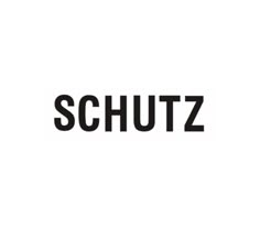 the word schutz is written in black and white on a white background,