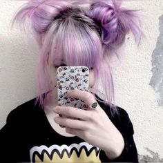 Hairstyles Grunge, Goth Hair, Space Buns, Peinados Fáciles Para Cabello Corto, Scene Hair, Trendy Hair, Halloween Hair