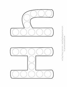 the letter e is made up of circles and dots to make it easier for children to learn