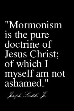 a black and white photo with the words mormon is the pure doctrine of jesus christ, which i