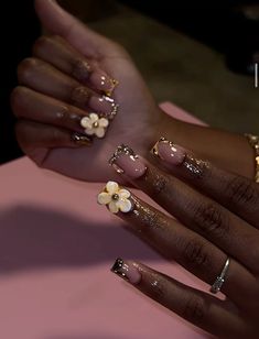 Unique Acrylic Nail Designs, Chrome Nail Powder, Airbrush Nails, Chrome Nail, Long Acrylic Nails Coffin