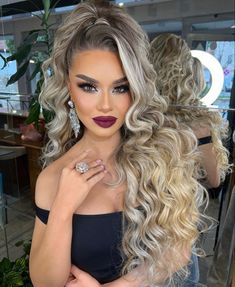 Sleek Prom Hair, Scrunchie Bun, Get Long Hair, Glamorous Wedding Hair, Graduated Bob Haircuts, Graduated Bob, Pageant Hair, Birthday Hairstyles, Hollywood Hair