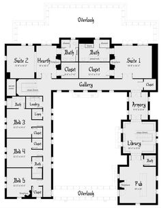 the floor plan for an apartment with two floors and three rooms, including one bedroom