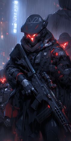 Scifi Mercenary Concept Art, Cybernetic Soldier Concept Art, Tech Soldier, Cyberpunk Character Art Male, Scifi Soldier