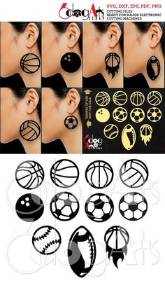 Diy Leather Earrings, Bowling Balls, Wood Acrylic, Sports Balls, Diy Cricut, Digital Svg, Sports Baseball, Wood Earrings, Leather Diy