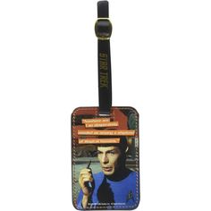 Ditch that boring luggage tag you've been using for ten years and opt for something a little more galactic with this Star Trek Spock Graphic Luggage Tag. To lose your luggage during space travel would be completely illogical. So bring along Spock with the Star Trek Spock Graphic Luggage Tag so that doesn't happen! Features an image of Spock with the quote, 'Nowhere am I so desperately needed as among a shipload of illogical humans.' The tag also features a clear ID window in back and an adjustable strap with a printed Star Trek logo. Show off your Trekkie side while keeping track of your gear! Harry Potter Luggage, Star Trek Tattoo, Star Trek Logo, Star Trek 1966, Star Trek Captains, Star Trek Spock, Captain Kirk, Star Trek Enterprise, Star Trek Tos