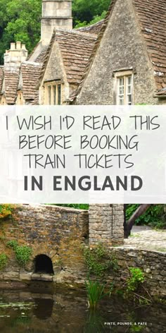 a sign that says i wish i'd read this before boarding train tickets in england