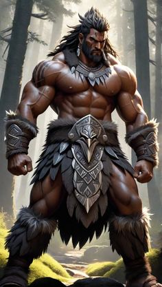 an image of a man in the woods with his arms crossed and claws out, wearing armor