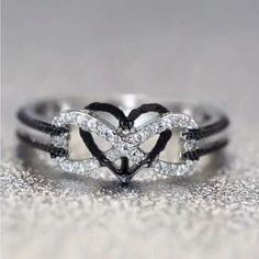 Size 7 Cute Promise Rings, Infinity Ring Wedding, Zierlicher Ring, Heart Shaped Diamond, Heart Gemstone, Cute Rings, Love Ring, Womens Jewelry Rings, Promise Rings