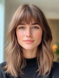 26 Trendy 90s Lob Haircut Ideas You’ll Love in 2024 Layered Lob With Bangs, Lob For Fine Hair, Blonde Lob With Bangs, Lob Bangs, Layered Bob With Curtain Bangs, Subtle Bangs, 90s Lob, Lob Haircut With Bangs, Short Light Brown Hair