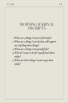 Meditation Journal Aesthetic, Questions To Ask Yourself In The Morning, Morning Journaling Questions, Meditation For Happiness, Positive Morning Journal Prompts, Mindfulness Journal Aesthetic, Morning Journal Ideas Writing Prompts, Uplifting Journal Prompts, Daily Journal Inspiration