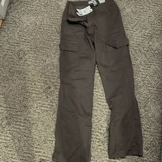 Khaki, Pockets, Mid Rise, Never Worn, Nwt Zara Straight Leg Pants With Side Pockets, Zara Utility Wide Leg Bottoms, Zara Wide Leg Utility Bottoms, Zara Bottoms With Side Pockets Straight Leg, Zara Straight Leg Bottoms With Side Pockets, Zara Bottoms With Side Pockets And Straight Leg, Zara Bottoms With Pockets Long Pants, Zara Utility Straight Pants, Zara Bottoms With Pockets