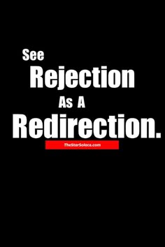 the words see reflection as a redirection are in black and white text on a dark background