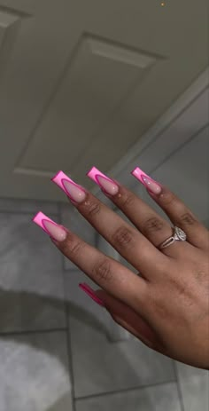 High Smile French Nails, Simple Acrylic Ideas, Medium Nail Ideas Black Women, Cute Square Nails Long, Cute Colored French Tip Nails, Same Color French Tip Nails, Colored Square Nails, French Tips Nails Ideas