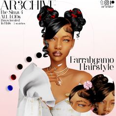 Farrahgamo Hairstyle 🎀 | Patreon Free Packs Sims 4, Sims 4 Teen Cc Hair, Black Sims 4 Cc Hair Free Patreon, Sims4 Black Hair, Black Hairstyles Sims 4, Sims 4 Cc Black Hairstyles, Sims 4 Black Cc, Black Sims 4 Cc