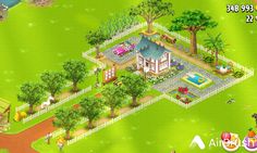 the game has many different types of houses and gardens