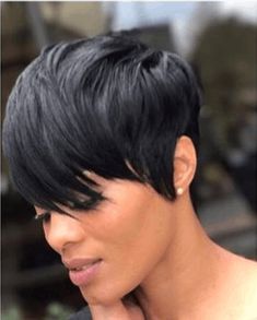 Short Black Layered Wavy Wig For Black Women-ZAZA131 Ideal Face, Black Hair Short Cuts, Wavy Wig, Short Hair Wigs, Hair Appointment, Sassy Hair, Wig Caps, Hairstyle Look, Long Black Hair