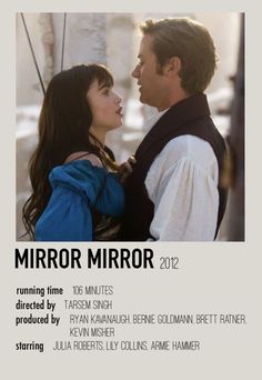 the poster for mirror mirror 2012