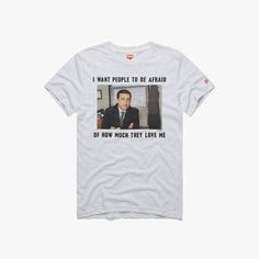 The Office How Much They Love Me | Men's Michael Scott T-Shirt – HOMAGE The Office T Shirts Design, The Office Tshirt, Regional Manager, Office Shirts, Football Shop, Dr Closet, Dunder Mifflin, Love My Man, T Shorts