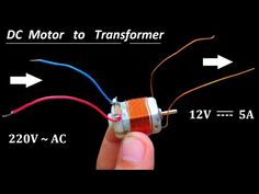 the dc motor to transformer is shown in this diagram