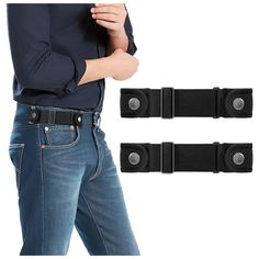 PRICES MAY VARY. 【Design Highlights】If you are tired of ordinary belts that are always too tight or too loose, then our new no buckle belt will suit you, it is used between two belt loops instead of the whole waist, not only hold up your pants, but also allows you to breathe easy and stay comfortable without worrying about the belt buckle digging into your stomach, causing pain and annoyance. 【Lightweight and Durable】Our buckleless belt is made of soft elastic fiber belt and polyester, Smooth su Cowgirl Belts, Turquoise Belt, Side Belt, Belts For Men, Shirt Tucked In, Breathe Easy, Elastic Belt, Stretch Belt, Jean Belts