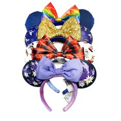 2024 New Disney Mickey Ears Headband Shanghai Disneyland Minnie Leather Headband Hairband Sequin Bow Shanghai Disneyland, Disney Minnie Mouse Ears, Leather Headband, Disney Mickey Ears, Minnie Mouse Ears Headband, Leather Headbands, Sequin Bow, Ears Headband, Minnie Mouse Ears