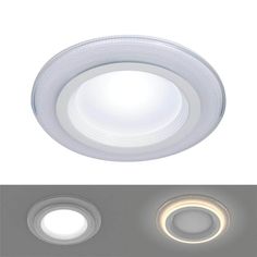 three different types of lights are shown in the same image, one is white and the other is red