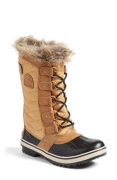 Women's Sorel 'Tofino Ii' Faux Fur Lined Waterproof Boot, Size 7.5 M - Brown Cute Snow Boots, Doc Martens Boots, Womens Waterproof Boots, Sorel Boots, Sorel Womens, Duck Boots, Winter Boots Women, Waterproof Boots, Bridal Shoes