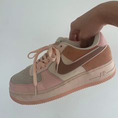 Nike Pink Air Force One Color Block Sneakers. Us Size 8.5 Worn Once, In Great Condition. No Scratches Or Marks. Originally $225 Pink Airforce, Colorblock Sneakers, Air Force One, Force One, Air Force Ones, Nike Pink, One Color, Womens Shoes Sneakers, Air Force