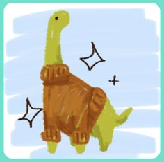 an image of a drawing of a dinosaur