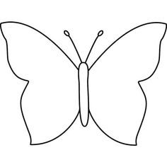 the outline of a butterfly on a white background