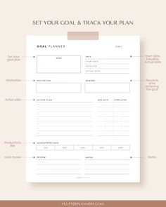 Goal Planner Printable Worksheet Goal Setting 2023 Goal Setting Template, Goals And Plans Journal, Goal Making Template, Digital Goal Planner, Self Improvement Printables, Self Improvement Template, Annual Goal Planning, Productivity Planner Template, Etsy Template Ideas