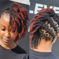 Spiral Locs, Loc Hairstyles Short, Loc Knots, Short Dreadlocks Hairstyles, Short Dread Styles, Short Dreadlocks, Short Loc Styles, Dreads Styles For Women, Short Dreadlocks Styles