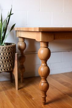 You deserve a staple piece in your dining room. Introducing the handmade Alex Table. A perfect combination of farmhouse & traditional design. The Details: The first table is featured in natural Quater Sawn White Oak, which is available by special request. The second table is shown in Ambrosia Maple, which is available by special request. The third table is featured in natural Maple. A slight curve on the edges was added by special request. The last table is featured in Ambrosia Maple. Available Dining Table Plan, Narrow Dining Room Table, Cottage Dining Table, Eat In Kitchen Table, Traditional Dining Table, Narrow Dining Tables, Dining Table Plans, Vintage Kitchen Remodel, Walnut Table Top