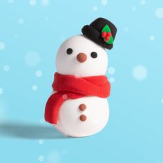 Let it Snow Ornament - Air Dry Clay Kit Clay Date Ideas Christmas, Easy Clay Ideas Christmas, Christmas Clay Figurines, Modeling Clay Christmas Ornaments, Mini Clay Ornaments, Christmas Air Dry Clay Ideas For Kids, Clay Models For Kids, Clay Snowman Diy, How To Make An Ornament