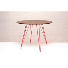 Williams Round Metal Base Dining Table Metal Base Dining Table, Dining Room Contemporary, Industrial Aesthetic, Small Circle, Design Table, Natural Walnut, Hairpin Legs, Dining Table Design, Contemporary Dining