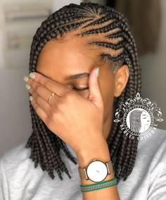 Pencil Hairstyles, Ghana Braids Hairstyles, Cornrow Styles, Bob Braids Hairstyles, Short Box Braids Hairstyles, Twisted Hair, Short Box Braids, Protective Hairstyles For Natural Hair, African Hair Braiding Styles