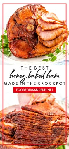 the best honey baked ham made in the crockpot